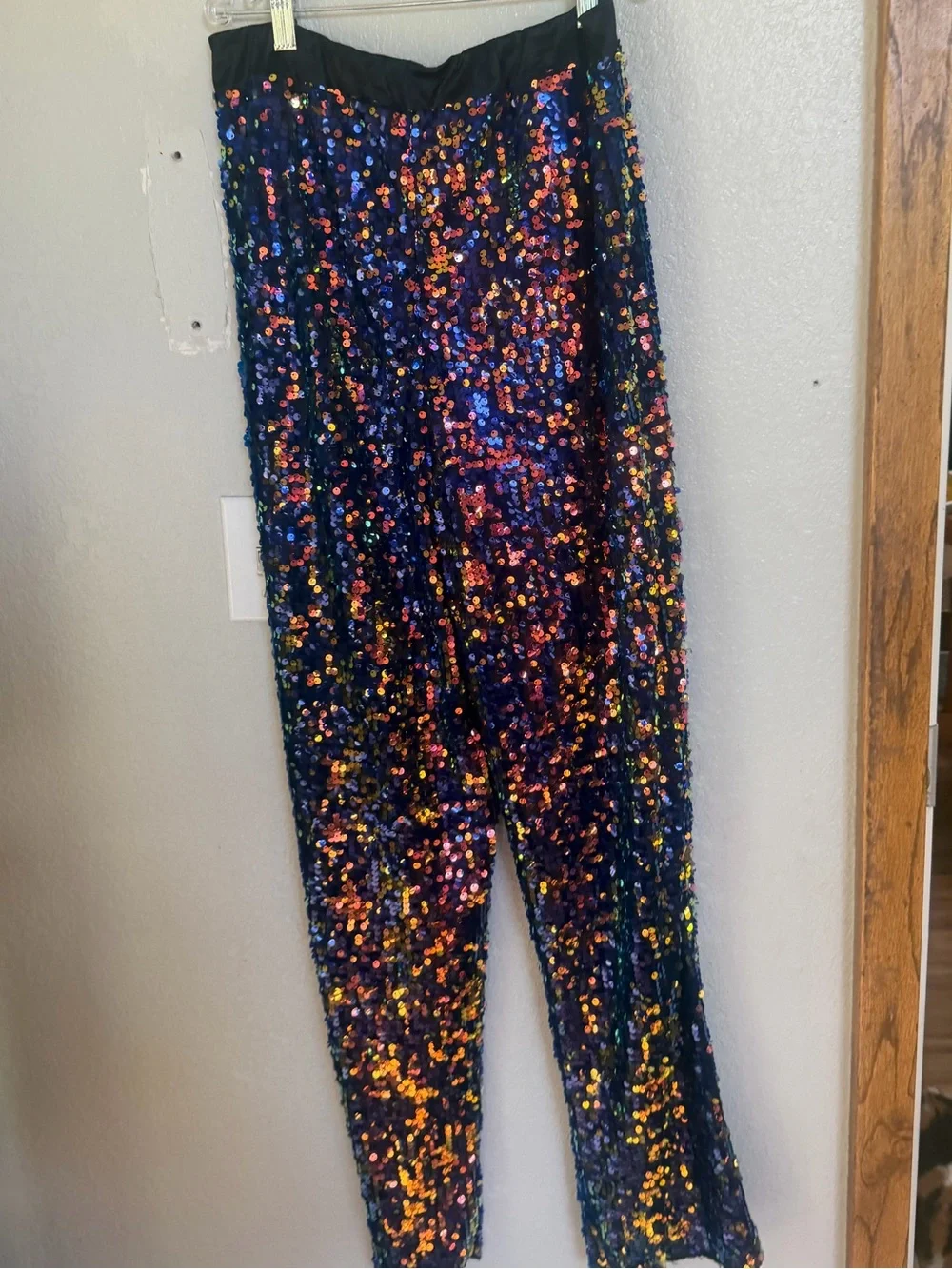 Sequined Navy Multicolor Blazer Jacket